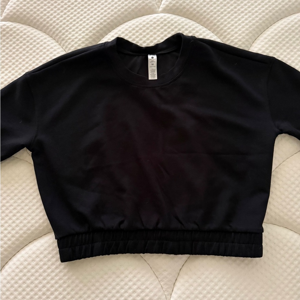 Yogalicious Black Crewneck Sweatshirt